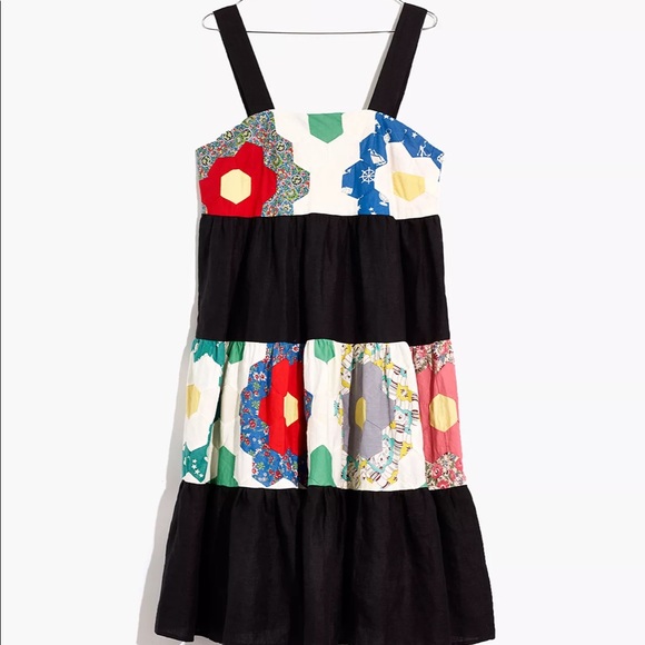 Madewell X Carleen Patchwork Surrounded Islands Floral Midi Dress - Picture 5 of 14
